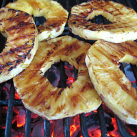 Caramelized brown sugar pineapple slices