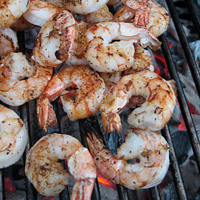 Peel the shrimp before they go on the grill for a standalone entree