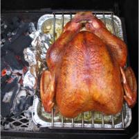 The turkey was moist and tender with a beautiful color