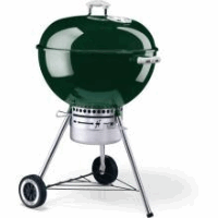 A green navigation buoy converted into a grill